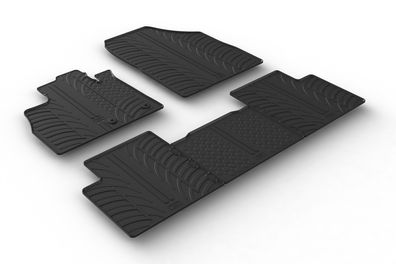 Design Gummi Fußmatten passend für Renault Scenic IV & Grand Scenic IV 2016> Passform
