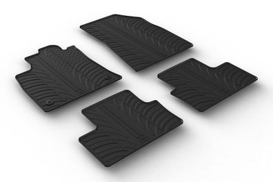 Design Gummi Fußmatten passend für Renault Clio V Schrägheck 09.2019> Gummimatten