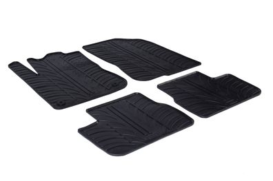 Design Gummi Fußmatten passend für Peugeot 208 Schrägheck 5 Türer 2012-2019 Passform
