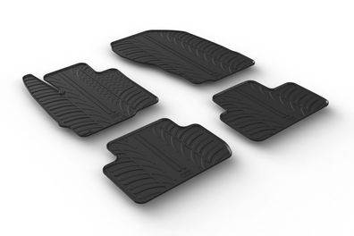 Design Gummi Fußmatten passend für Mitsubishi Eclipse Cross 12.2017> Gummimatten