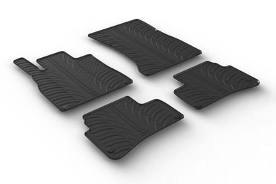 Design Gummi Fußmatten passend für Mercedes S Klasse W222 2013-2020 Gummimatten