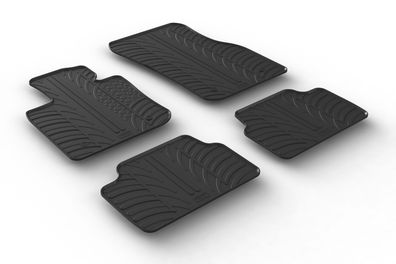 Design Gummi Fußmatten passend für Mini Cooper 5 Türer F55 2014> Passform Gummimatten