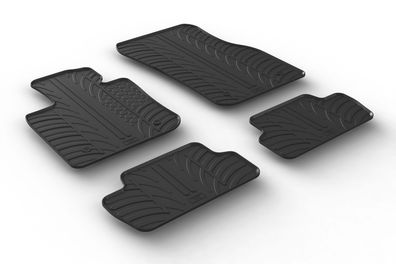 Design Gummi Fußmatten passend für Mini Cooper 3 Türer F56 2014> Passform Gummimatten