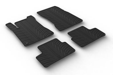 Design Gummi Fußmatten passend für Mercedes CLA Coupe C118 2019> Passform Gummimatten
