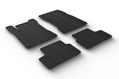 Design Gummi Fußmatten passend für Mercedes A Klasse Limousine V177 2019> Gummimatten