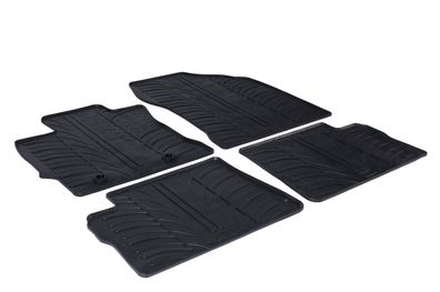 Design Gummi Fußmatten passend für Toyota Auris (auch Hybrid) 2013-2018 Gummimatten