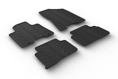 Design Gummi Fußmatten passend für Hyundai Tucson 8.2015-12.2020 Passform Gummimatten