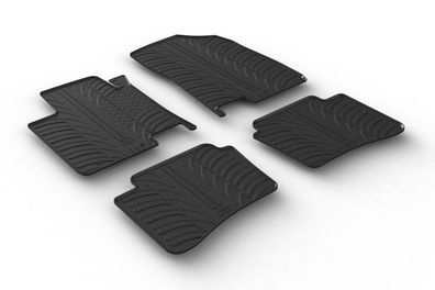 Design Gummi Fußmatten passend für Hyundai i20 & i20 Active 2014-2020 Gummimatten