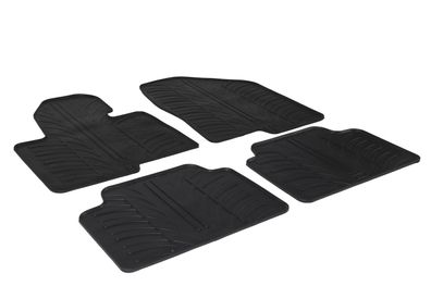 Design Gummi Fußmatten passend für Hyundai Santa Fe 2012-2018 Passform Gummimatten