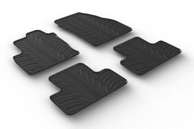 Design Gummi Fußmatten passend für Land Rover Range Rover Evoque 2011-2018Gummimatten