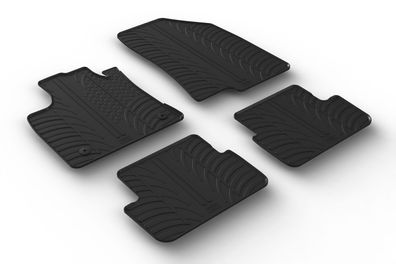 Design Gummi Fußmatten passend für Dacia Sandero & Sandero Stepway 2021> Gummimatten
