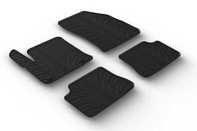 Design Gummi Fußmatten passend für Peugeot e-208 (Elektro) 2020> Passform Gummimatten