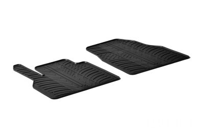 Design Gummi Fußmatten passend für Renault Kangoo Kastenwagen 01.2008> Gummimatten