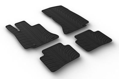 Design Gummi Fußmatten passend für Mercedes C Klasse W206 2021> Passform Gummimatten