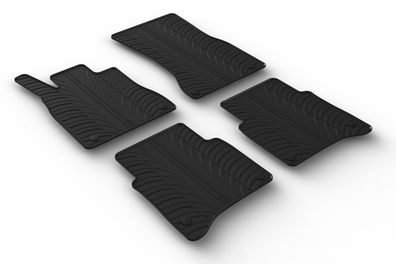 Design Gummi Fußmatten passend für Mercedes S Klasse V223 2020> Passform Gummimatten