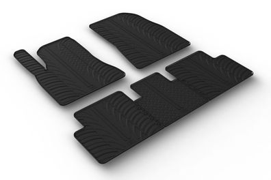 Design Gummi Fußmatten passend für Tesla Model 3 Facelift 2020> Passform Gummimatten