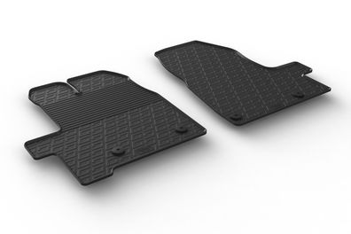 Design Gummi Fußmatten passend für Ford Tourneo Custom (Schaltgetriebe) 09.2012>