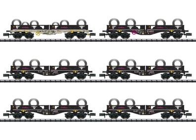 Trix 15080 Güterwagen-Set "Coil-Transport" - Spur N - Neu - OVP