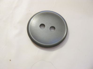 1 Kunststoffknopf Knöpfe grau 19x3mm 2 Loch Nr 4430