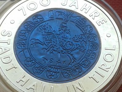 25 euro 2003 Österreich Hall handgehoben Talerprägung Hall 25€ 2003 Silber Niob