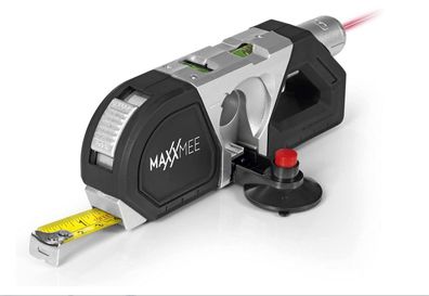 Maxxmee Laser-Waage mit Laser-Technik Maßband und Wasserwaage