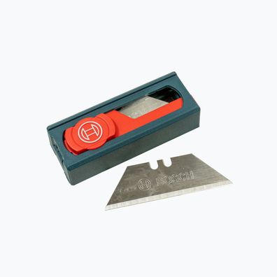 Bosch Professional 10 Ersatzklingen im Einhandspender (Trapezklingen für Messer)