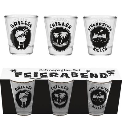 Sheepworld Schnapsglas 3er Set im Geschenkkarton "Feier" Neuware