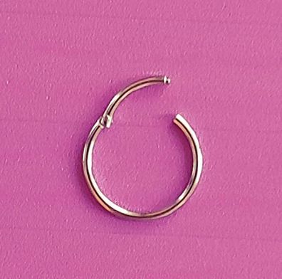 Piercing Clicker Echt 750 Rose Gold 6 - 10 mm Nase Ohr Lippe Intim Septum Segment