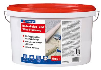 baufan® Bodenbelag- und Vlies-Fixierung 10 kg für Teppichböden und PVC-Beläge