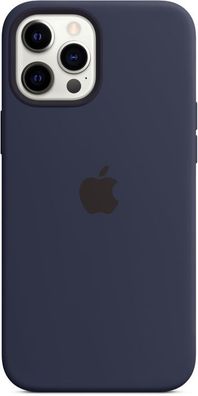 Apple MHLD3ZM/ A Magsafe Silikon Cover Hülle iPhone 12 Pro Max - Dunkelmarine Blau