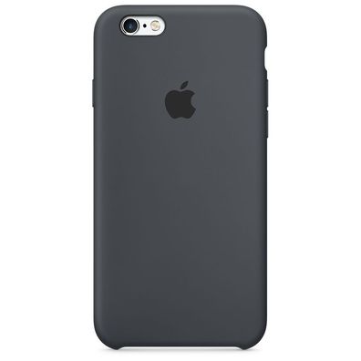 Apple MKY02ZM/ A Silikon Cover Hülle für iPhone 6 6S anthrazit grau