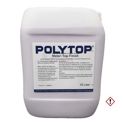 Polytop Motor-Top-Finish 10 Liter Motorkonservierer Versiegelung Motorraumpflege