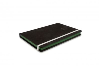 MINI Contrast Edge Notebook - schwarz / british green