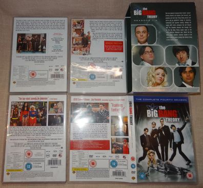 DVD The big bang theory 4 DVDs Staffel 1-4 Englische Sprache sehr gut erhalten