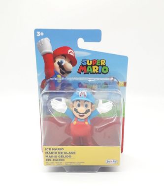 Jakks 40550 Nintendo Super Mario Figur im Display ca 5cm - Ice Mario / Eis Mario