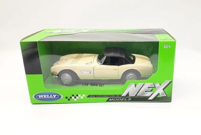 Welly NEX BMW 507 Soft Top mit Freilauf Diecast Metal 1:24 Sammelmodell