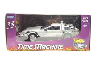 Welly De Lorean Back to the Future Teil 1 Diecast Metall Time Machine 1:24