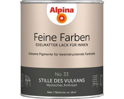 Alpina Feine Farben Lack, edelmatter Lack für Innen, No. 33 Stille des Vulkans 7
