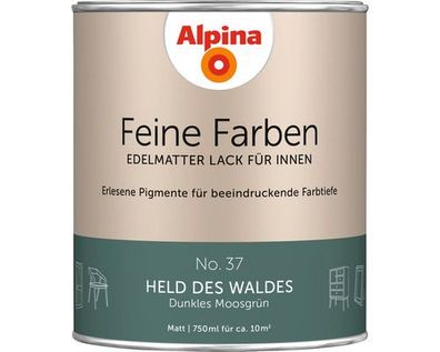 Alpina Feine Farben edelmatter Lack für Innen #37 Held des Waldes 750ml