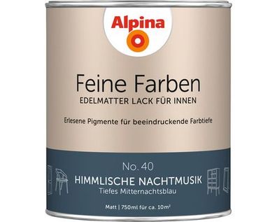 Alpina Feine Farben edelmatter Lack für Innen #40 Himmlische Nachtmusik 750ml