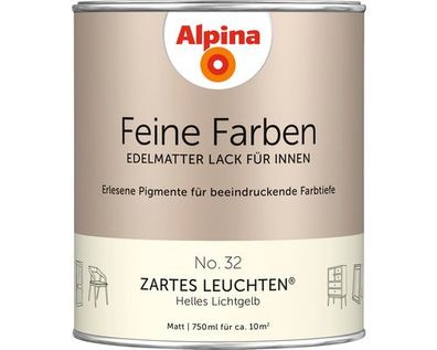 Alpina Feine Farben edelmatter Lack für Innen #32 Zartes Leuchten 750ml