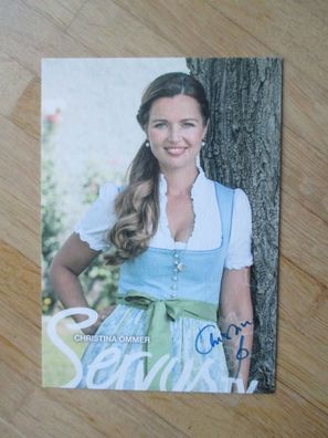 ServusTV Fernsehmoderatorin Christina Ömmer - handsigniertes Autogramm!!!