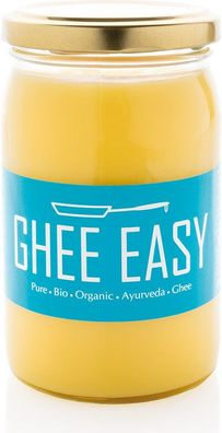 245 ml Bio Ghee Easy- Butterfett im Glas Alternative zu Butter und Öl Ghee Easy