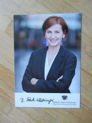 Bundesministerin FDP Bettina Stark-Watzinger - Autogramm Autopen!!!