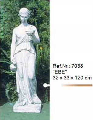 Weibliche Skulptur „ EBE “ aus Weißstein - Ref. Nr. 7038