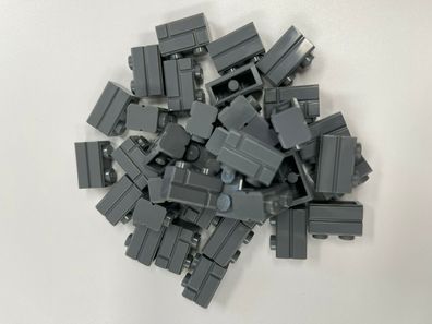 lego 100x Mauersteine 1x2 dunkel grau dark bluish gray teilenummer 98283 masonry