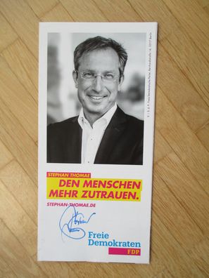 MdB FDP Stephan Thomae - handsigniertes Autogramm!!!