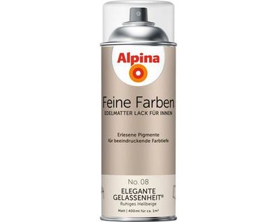 Alpina Feine Farben matter Sprühlack für Innen #08 Elegante Gelassenheit 400 ml