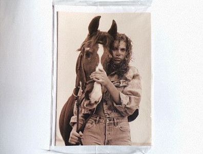 Grußkarte Klappkarte Ansichtskarte + Umschlag Postkarte Sammler Karte "Pferdemädchen"