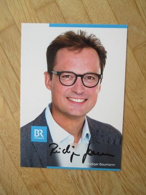 BR Fernsehmoderator Rüdiger Baumann - handsigniertes Autogramm!!